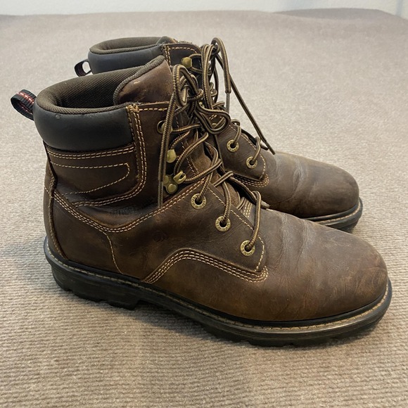 Wolverine Other - Wolverine Work Boots Mens Size 10.5 Brown Leather Slip Oil Resistant W08688